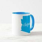 Staat von Arizona Form Tasse (VorderseiteRechts)