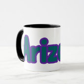Staat von Arizona-Stolz-Tone-Kaffee Tasse (Vorderseite Links)