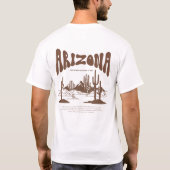 Staat von Arizona. T-Shirt (Rückseite)