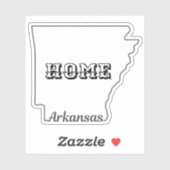 Staat von ARKANSAS Aufkleber (Blatt)