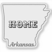 Staat von ARKANSAS Aufkleber (Vorderseite)