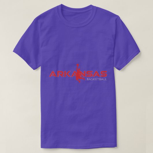 Staat von Arkansas Basketball Fan Souvenir Dunking T-Shirt (Design vorne)