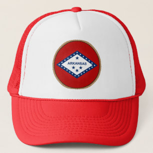 Staat von Arkansas Flag Siegel Trucker Hat Truckerkappe