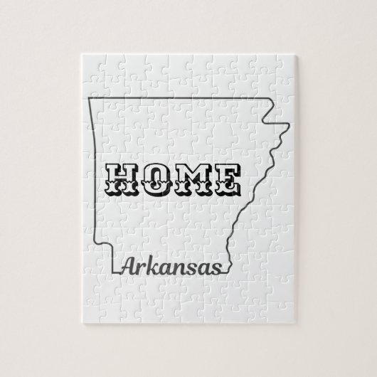 Staat von ARKANSAS Puzzle (Vertikal)