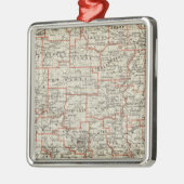 Staat von Arkansas Silbernes Ornament (Links)