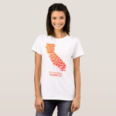 Staat von California Silhouette Hearts & Heimat T-Shirt (Vorne ganz)