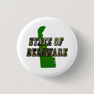 Staat von Delaware-Bildtext und -Karte Button