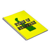 Staat von Delaware Picture Text & Map Kontur Notizblock (Rechte Seite)