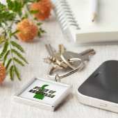 Staat von Delaware Picture Text & Map Kontur Schlüsselanhänger (Seite)