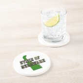 Staat von Delaware Picture Text & Map Kontur Untersetzer (Seite)