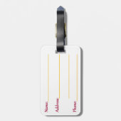 Staat von Florida Gepäckanhänger (Rückseite vertikal)