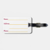 Staat von Florida Gepäckanhänger (Rückseite horizontal)