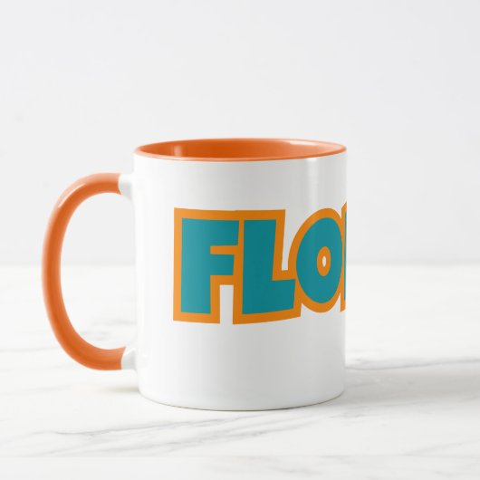 Staat von Florida Pride Custom Zwei-Tone-Kaffee Tasse (Links)