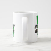 Staat von Georgia Map Kontur and Picture Text Jumbo-Tasse (Rückseite)