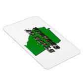 Staat von Georgia Map Kontur and Picture Text Magnet (Rechte Seite)