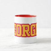 Staat von Georgia stolz auf den zweitönigen Kaffee Tasse (Zentrum)