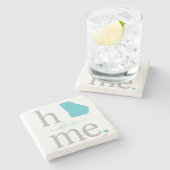 Staat von Georgia Stone Untersetzer (Seitenansicht)