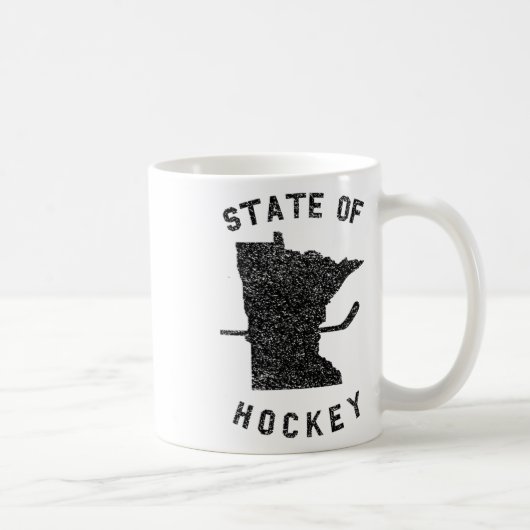 Staat von Hockey Minnesota Kaffeetasse (Rechts)