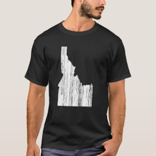 Staat von Idaho gestörte Vintage Retro-Kontur T-Shirt