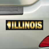 STAAT VON ILLINOIS AUTOAUFKLEBER (Auf Auto)
