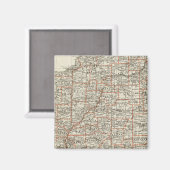 Staat von Illinois Magnet (Vorderseite/Rückseite)