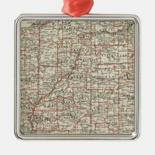 Staat von Illinois Ornament Aus Metall