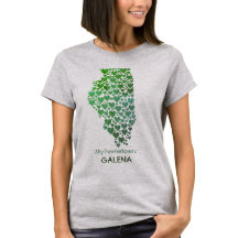 Staat von Illinois Silhouette Herz & Heimat