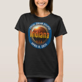 Staat von Indiana IN Total Solar Eclipse 2024 3 T-Shirt (Vorderseite)