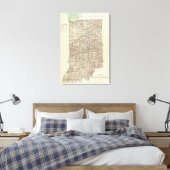Staat von Indiana Leinwanddruck (Insitu (Schlafzimmer))