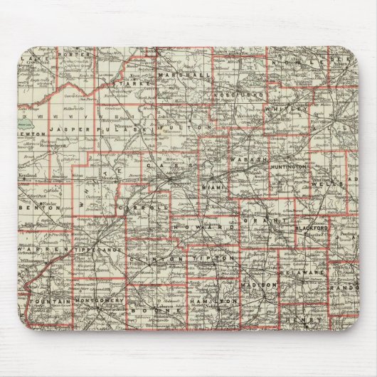 Staat von Indiana Mousepad (Vorne)
