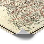 Staat von Indiana Poster (Ecke)