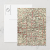 Staat von Indiana Postkarte (Vorne/Hinten)