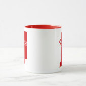 Staat von Indiana Shape Red Tasse (Zentrum)