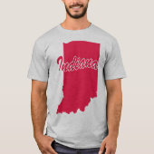 Staat von Indiana Shape-T - Shirt (Vorderseite)