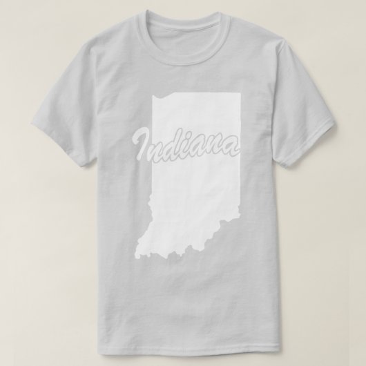 Staat von Indiana Shape-T - Shirt (Design vorne)