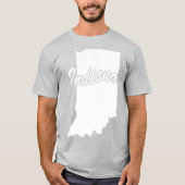 Staat von Indiana Shape-T - Shirt (Vorderseite)