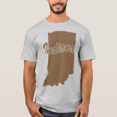 Staat von Indiana Shape-T - Shirt (Vorderseite)