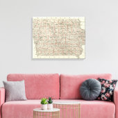 Staat von Iowa Leinwanddruck (Insitu (Wohnzimmer))