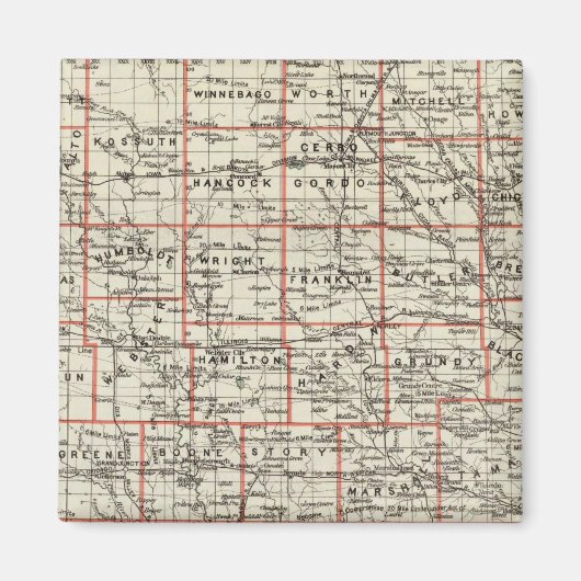 Staat von Iowa Magnet (Vorne)