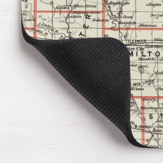 Staat von Iowa Mousepad (Ecke)