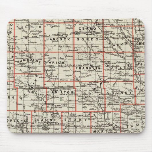 Staat von Iowa Mousepad (Vorne)