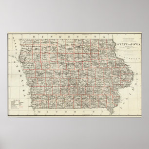 Staat von Iowa Poster