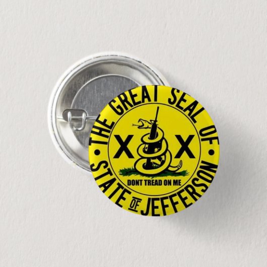 Staat von Jefferson Button (Vorne & Hinten)