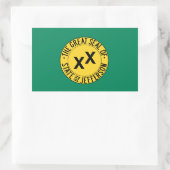 Staat von Jefferson Rechteckiger Aufkleber (Tasche)