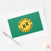 Staat von Jefferson Rechteckiger Aufkleber (Umschlag)