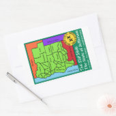 Staat von Jefferson Rechteckiger Aufkleber (Umschlag)