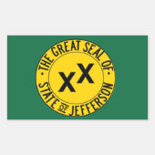 Staat von Jefferson Stickers (Blatt 4) (Vorderseite)