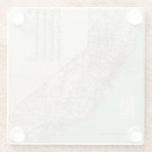 Staat von Kalifornien 2 Glasuntersetzer (Rückseite)