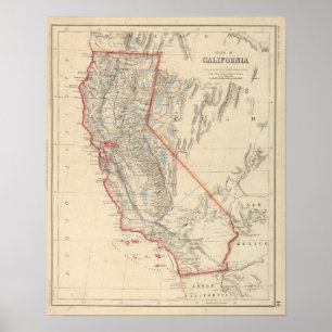 Staat von Kalifornien Poster