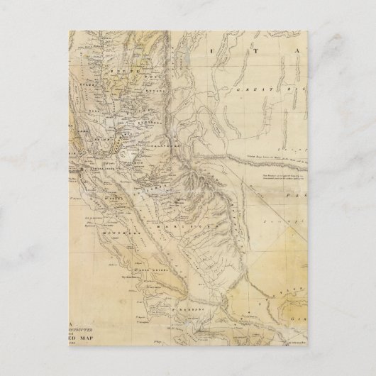 Staat von Kalifornien Postkarte (Vorderseite)